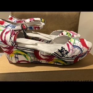 Sz 9 Toms Platform Wedge